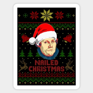 Martin Luther Nailed Christmas Sticker